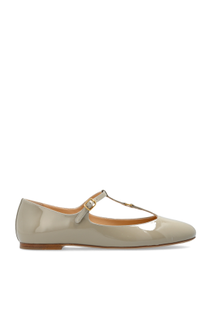 Beige Patent ballet flats Felicity Stuart Weitzman - Vitkac